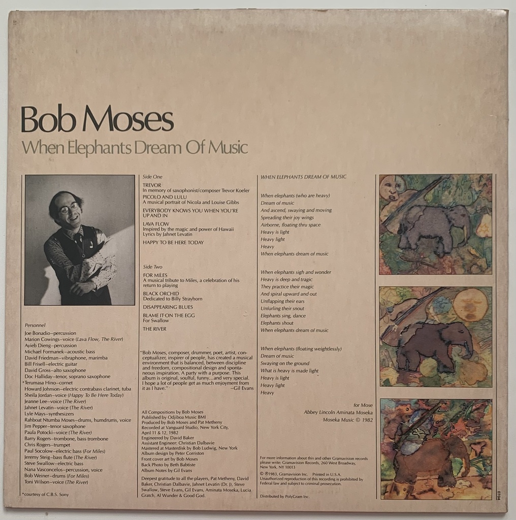 Bob Moses - When Elephants Dream Of Music