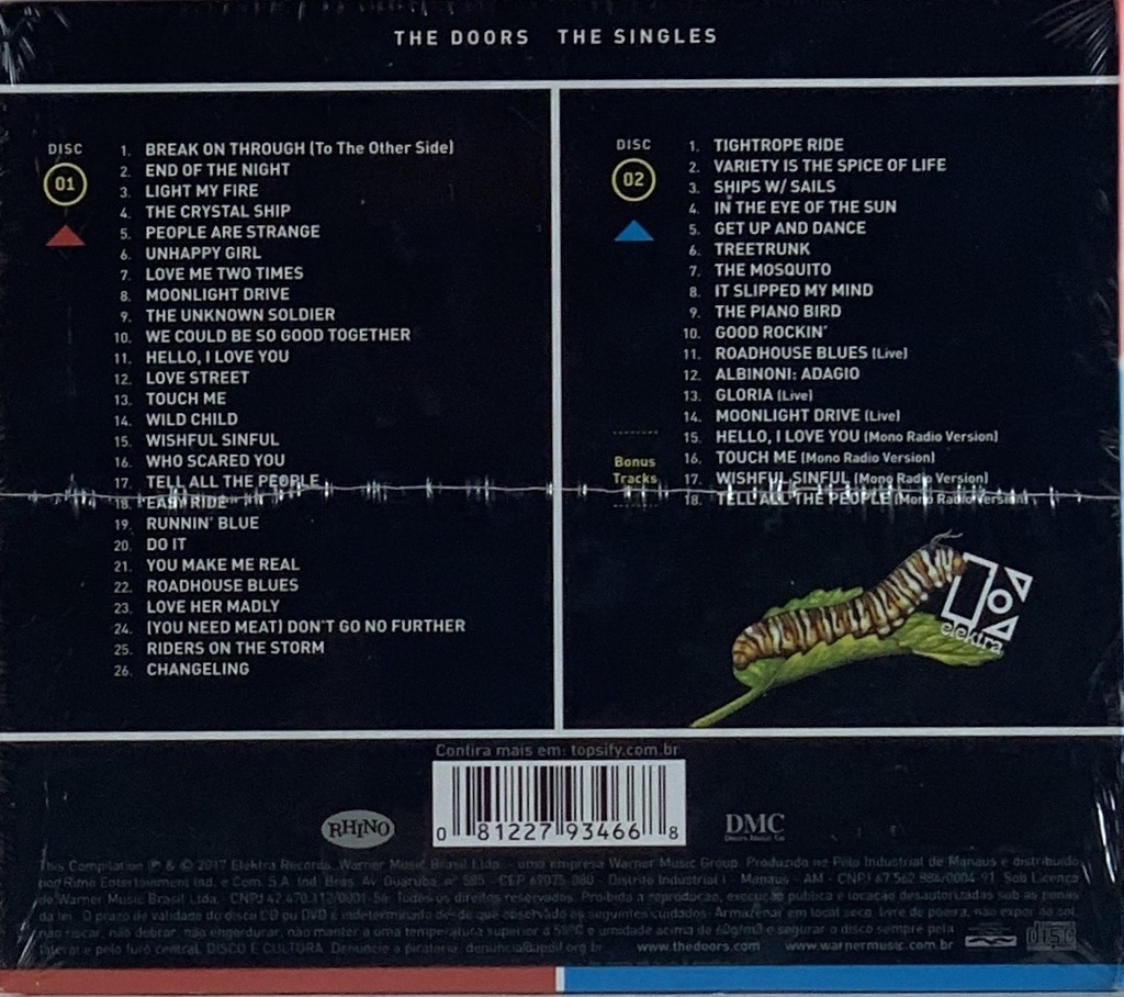 Doors, The - The Singles (2CDs novo)