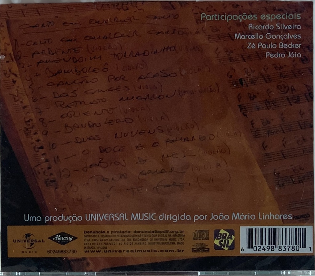 Ney Matogrosso - Canto Em Qualquer Canto (CD novo)