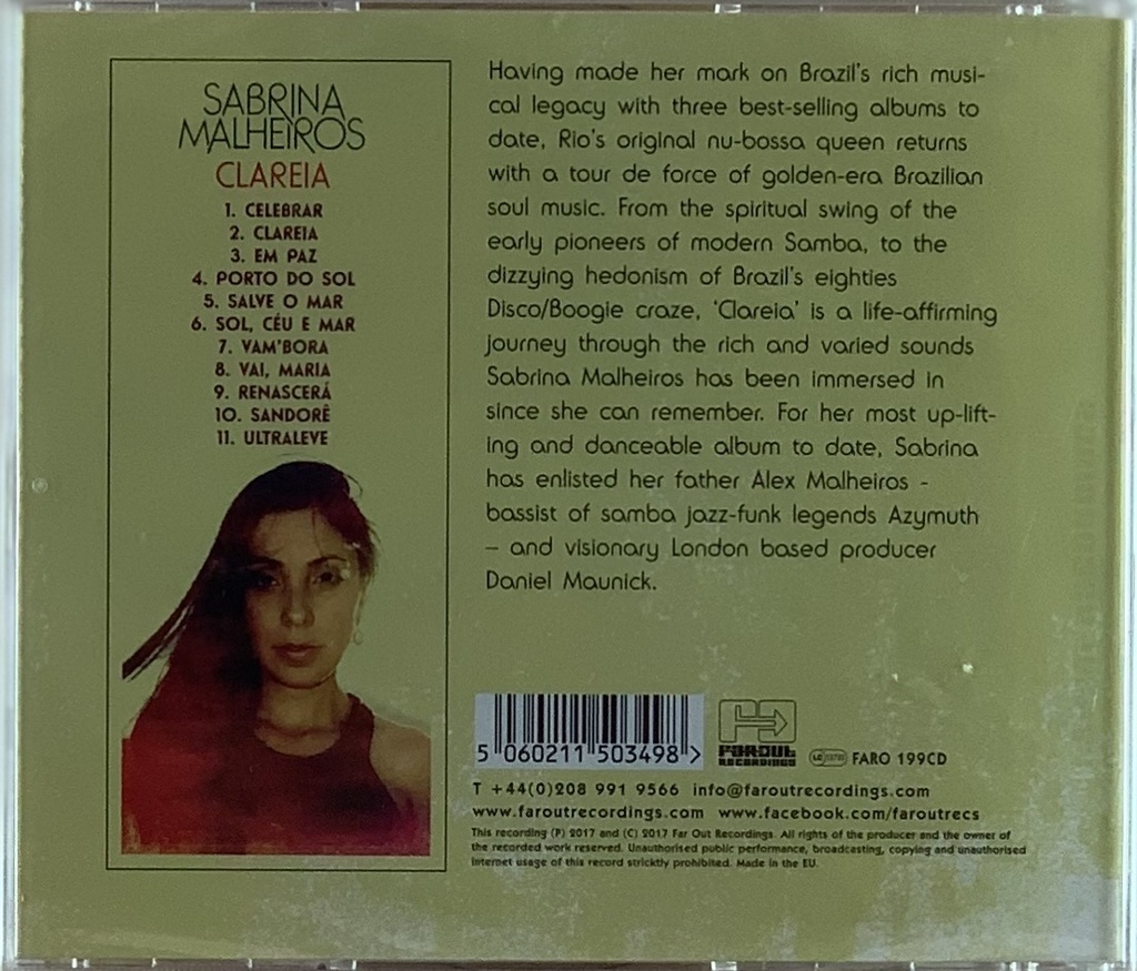 Sabrina Malheiros - Clareia (CD novo)