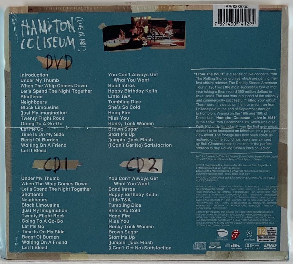 Rolling Stones, The - From The Vault Hampton Coliseum(Live In 1981)(2CDs+DVD)