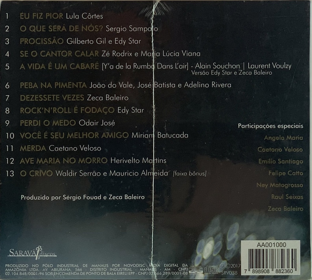 Edy Star - Cabaré Star (CD novo)