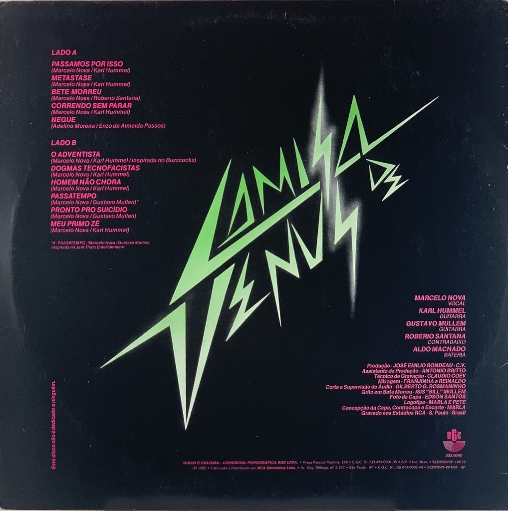 Camisa de Venus - (LP usado)