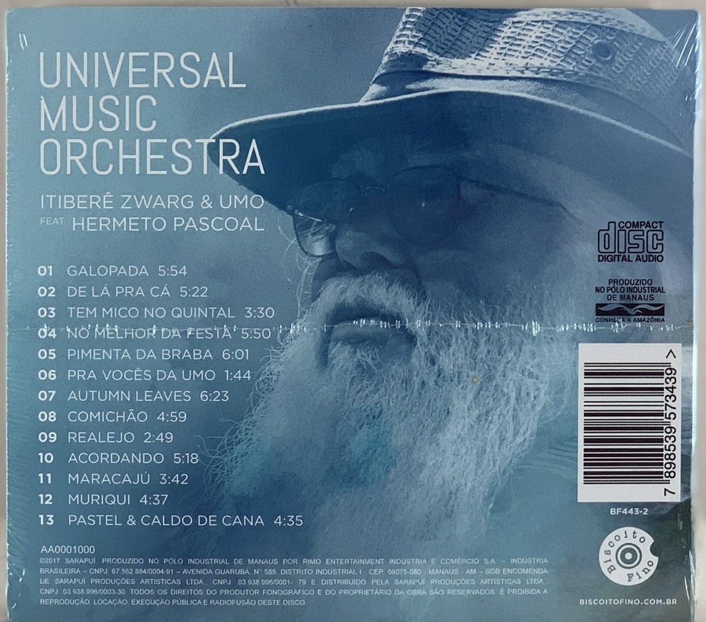 Itiberê Zwarg & Umo/Feat. Hermeto Pascoal - Universal Music Orchestra (digipack) (novo/lacrado)