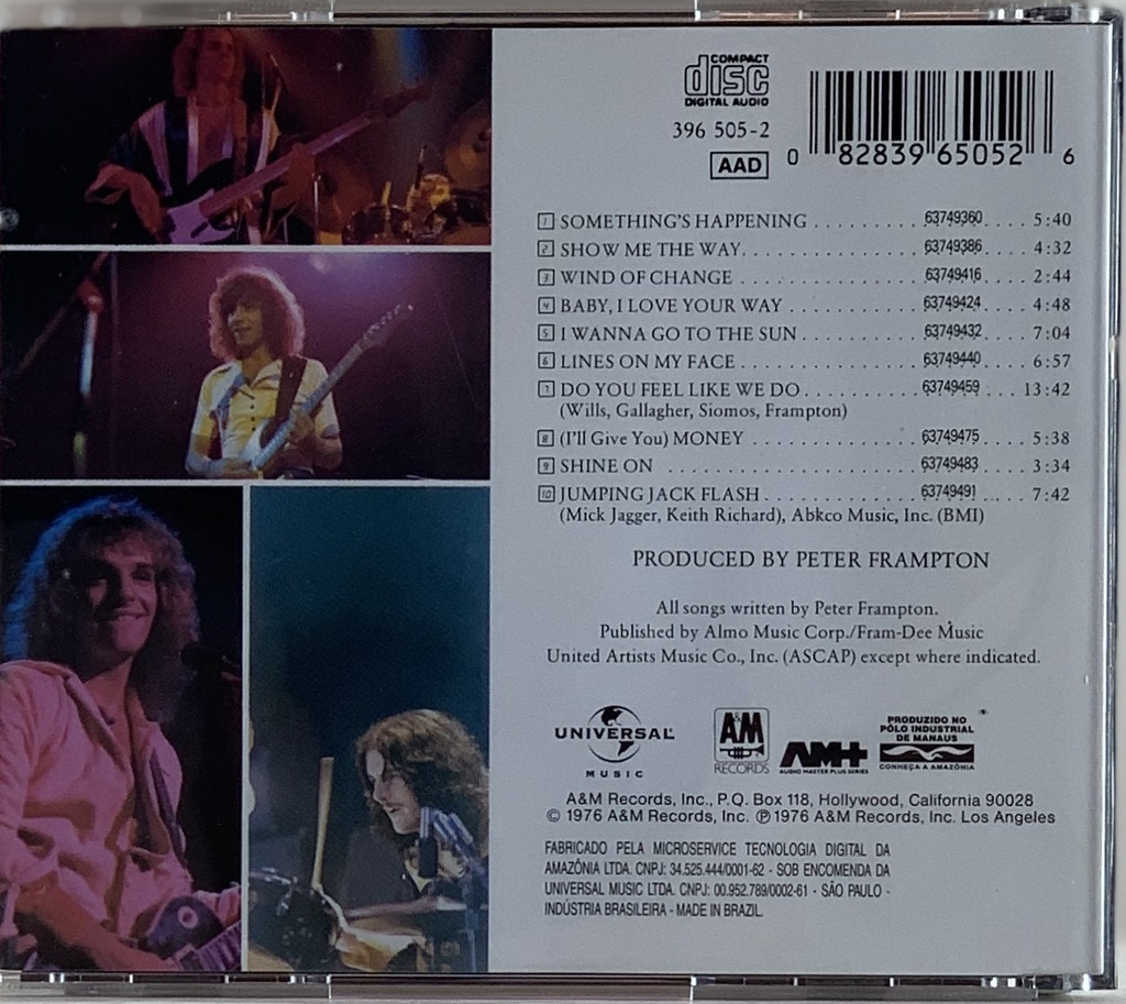 Peter Frampton - Frampton Comes Alive! (CD usado)