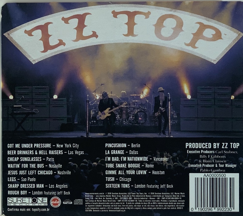 ZZ Top - Live! Greatest Hits Around The Wolrd (CD usado)