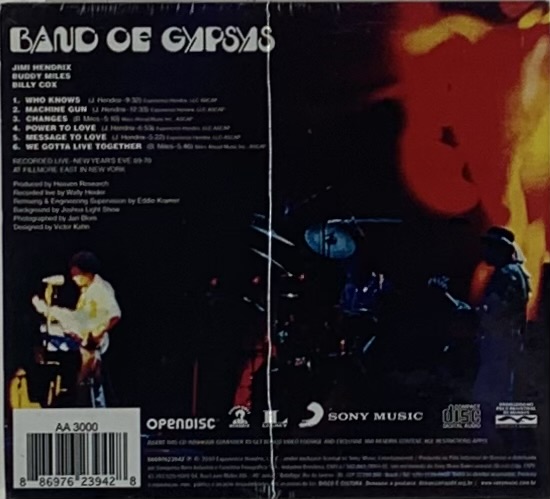 Jimi Hendrix - Band of Gypsys ( CD novo)