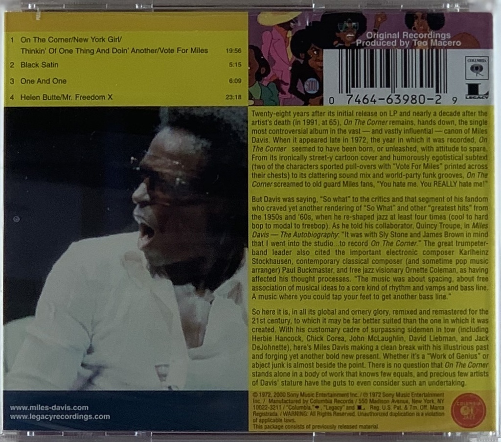 Miles Davis - On the Corner (CD novo)