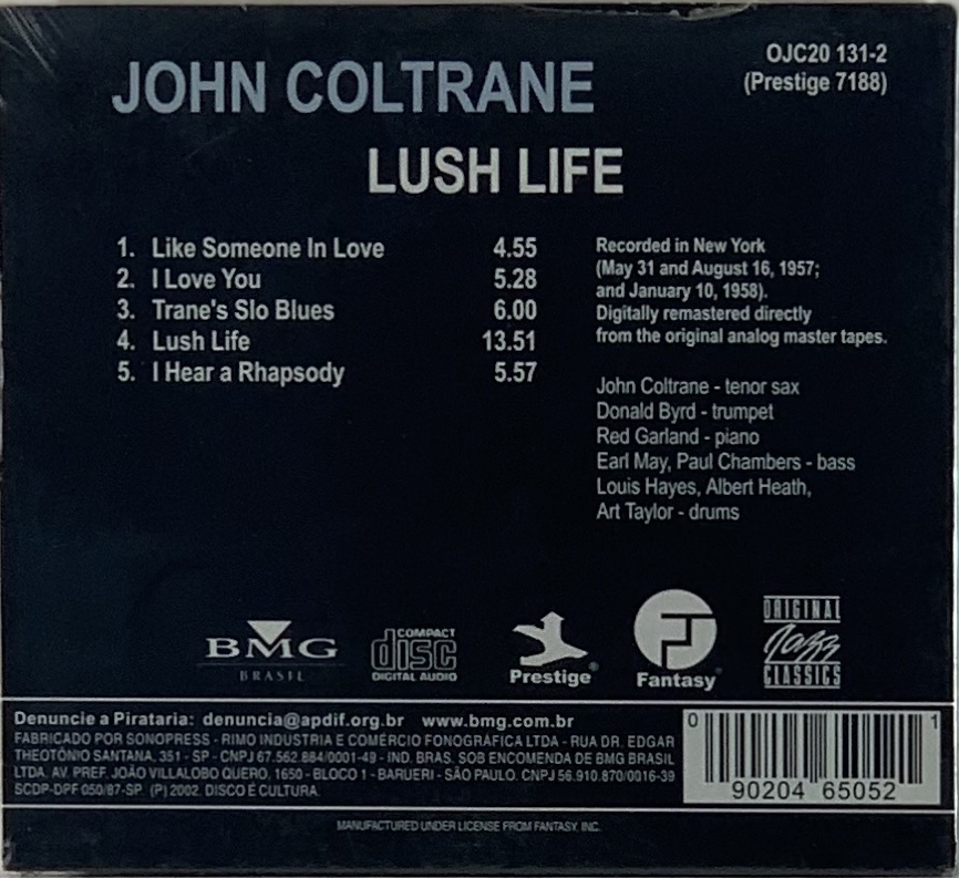 John Coltrane - Lush Life (CD novo)