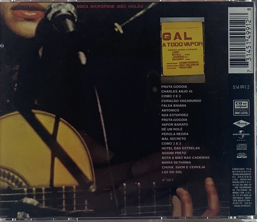 Gal Costa - Fa-Tal (CD usado)