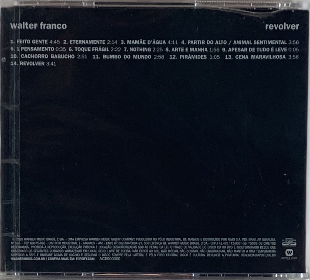 Walter Franco - Revolver (CD novo)