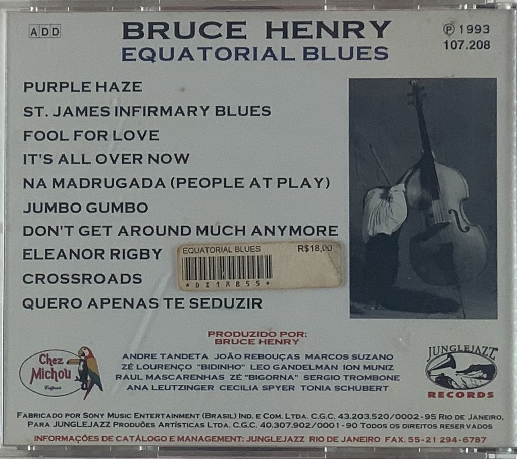 Bruce Henry - Equatorial Blues (CD usado)