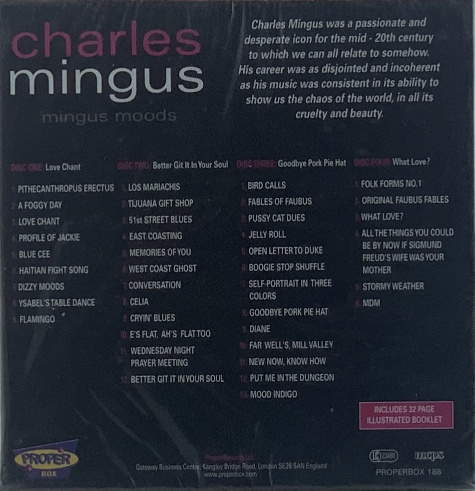 Charles Mingus - Mingus Mood  (4CDs novo)