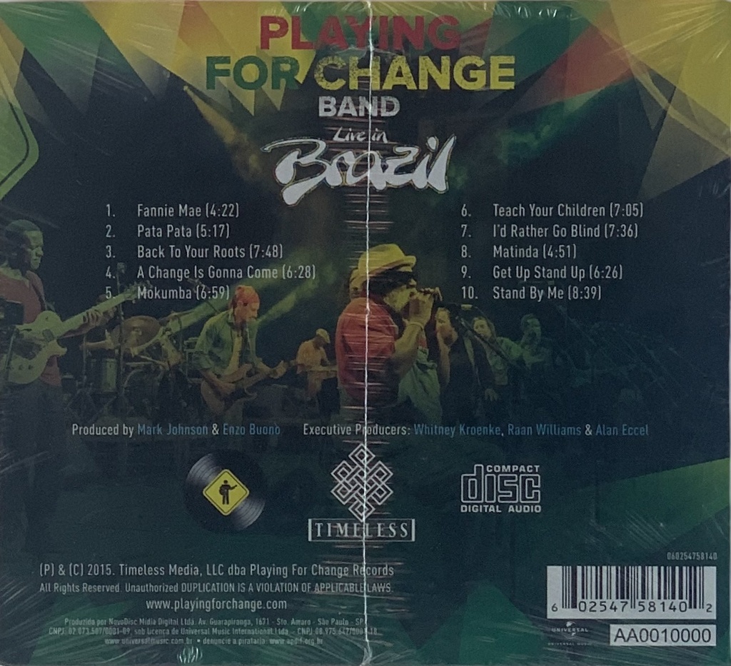 Playing For Change Band - Live In Brazil (CD novo)