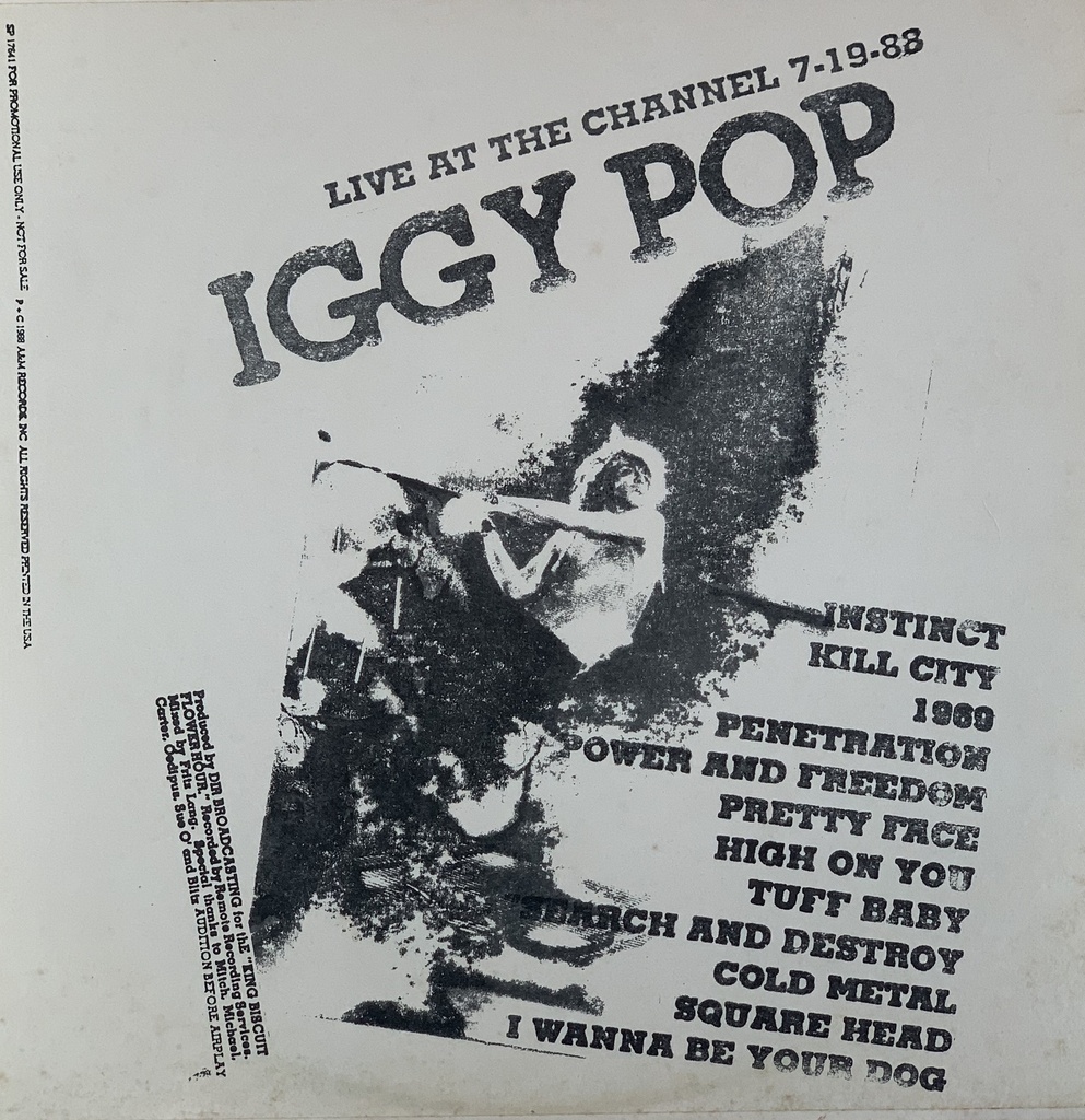 Iggy Pop - Live at the Channel 7-19-88 (LP usado)