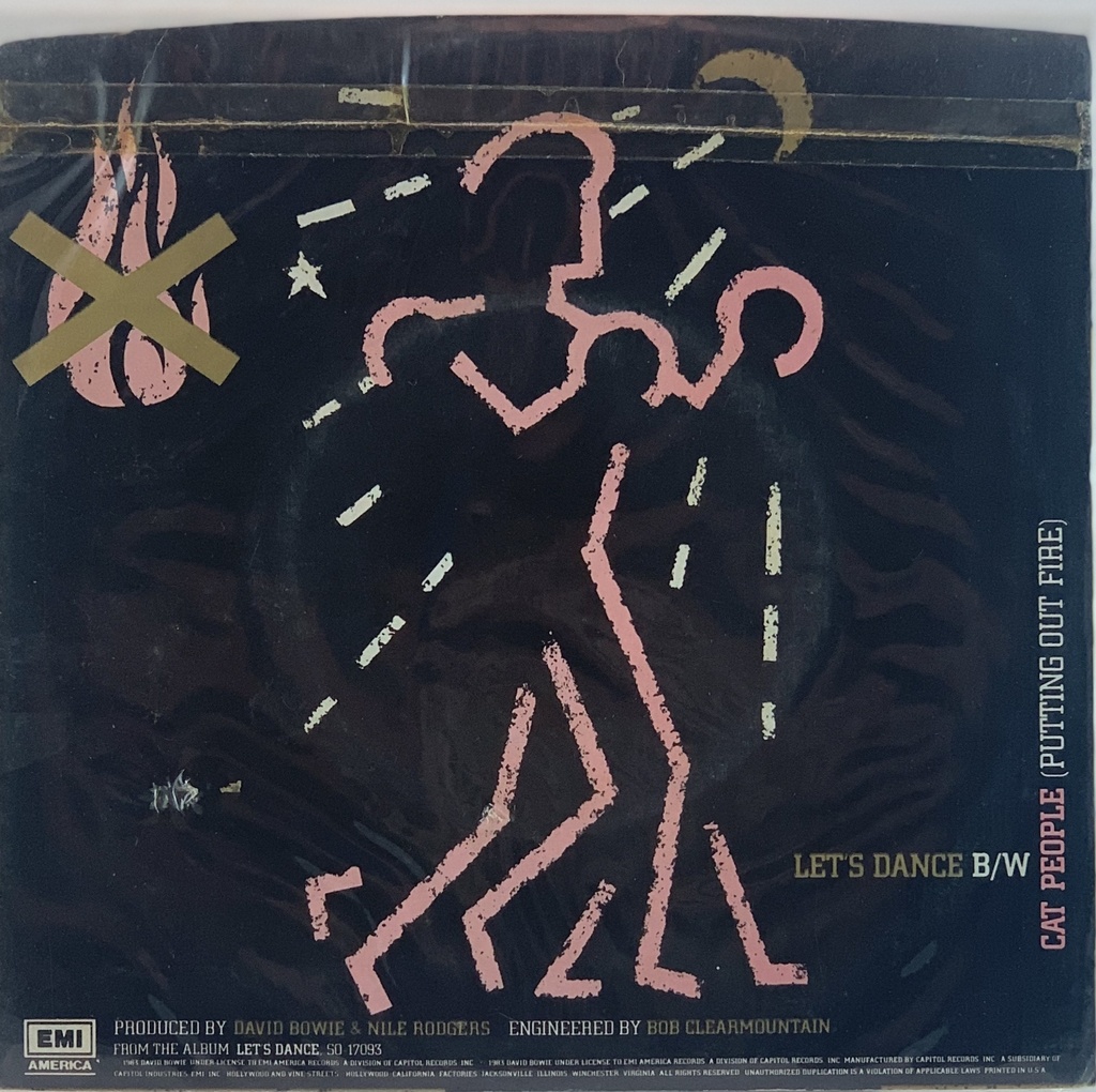 David Bowie - Let's Dance/Cat People (7" usado)