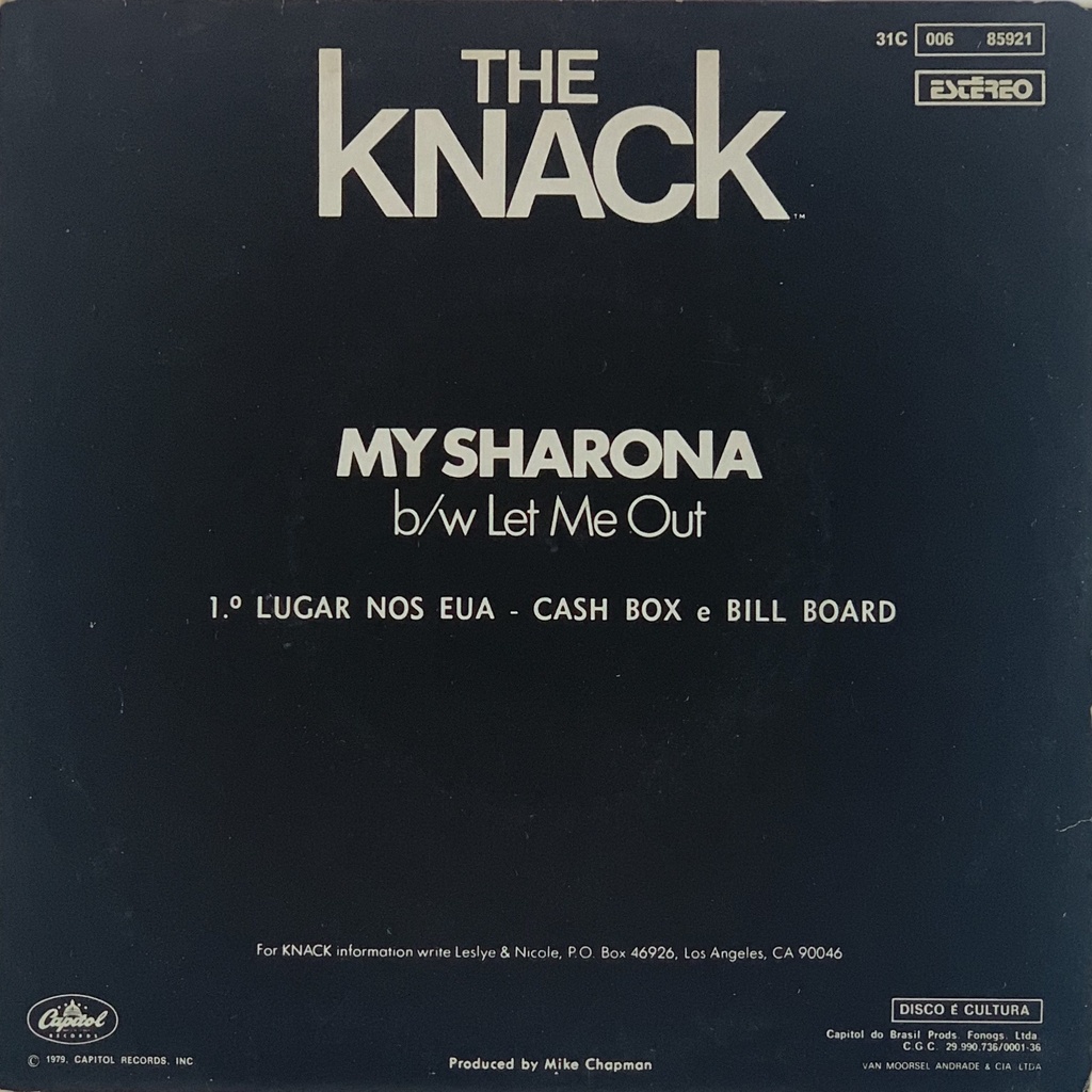 The Knack - My Sharona (7" usado)