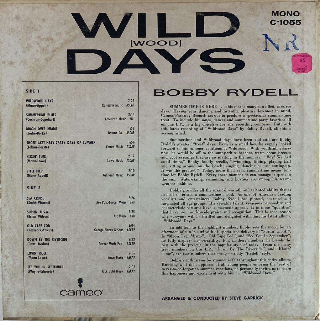 Bobby Rydell - Wild (Wood) Days (LP usado)