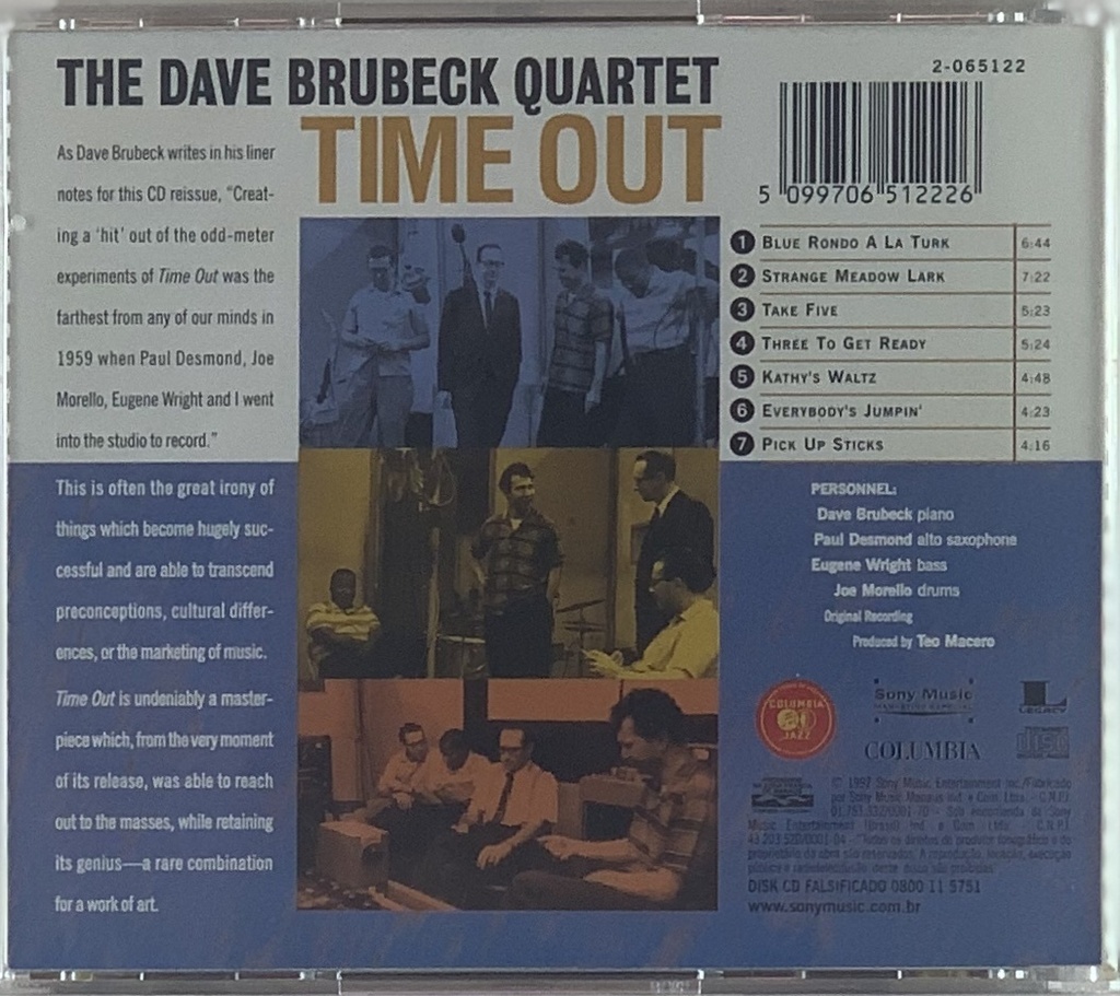 Dave Brubeck Quartet, The - Time Out (CD usado)