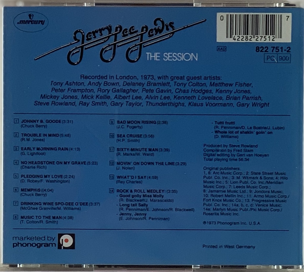 Jerry Lee Lewis - The Session: London 1973 (CD usado)