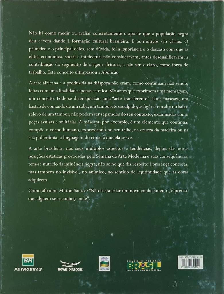 Arte E Cultura Afro-Brasileiras - Haroldo Costa (Livro usado)