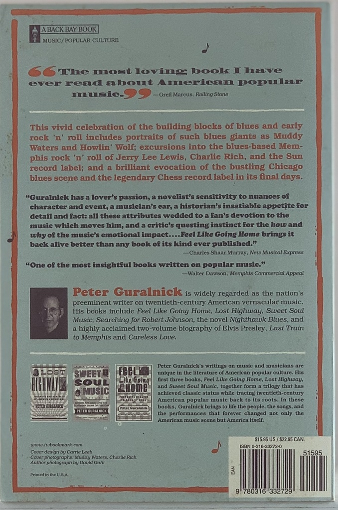 Feel Like Going Home- Peter Guralnick (Livro usado)