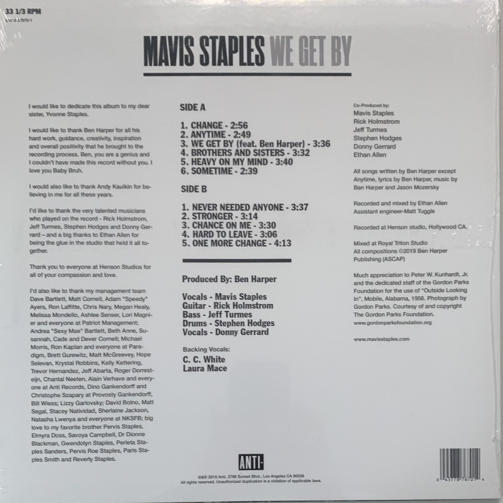 Mavis Staples - We Get By (novo/lacrado)