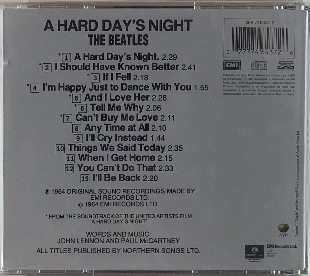 Beatles, The - A Hard Day's Night (CD s/uso)