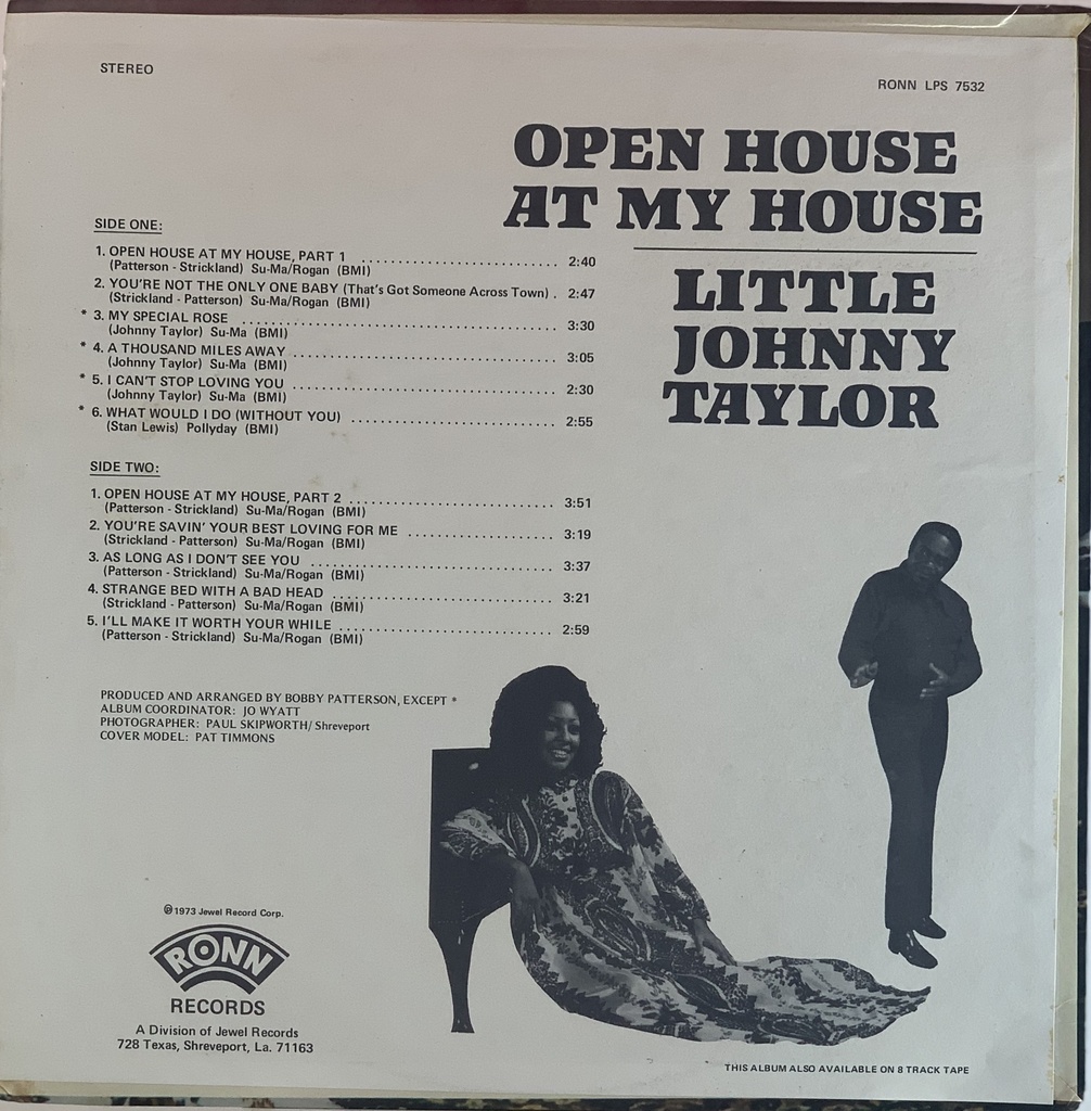 Little Johnny Taylor - Open House at My House (LP usado)