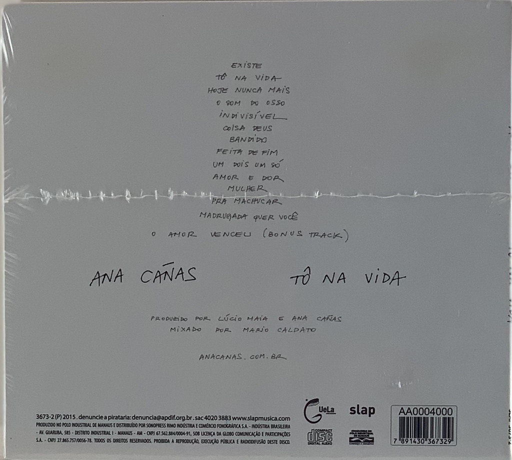 Ana Canhas - Tô na vida (CD novo)