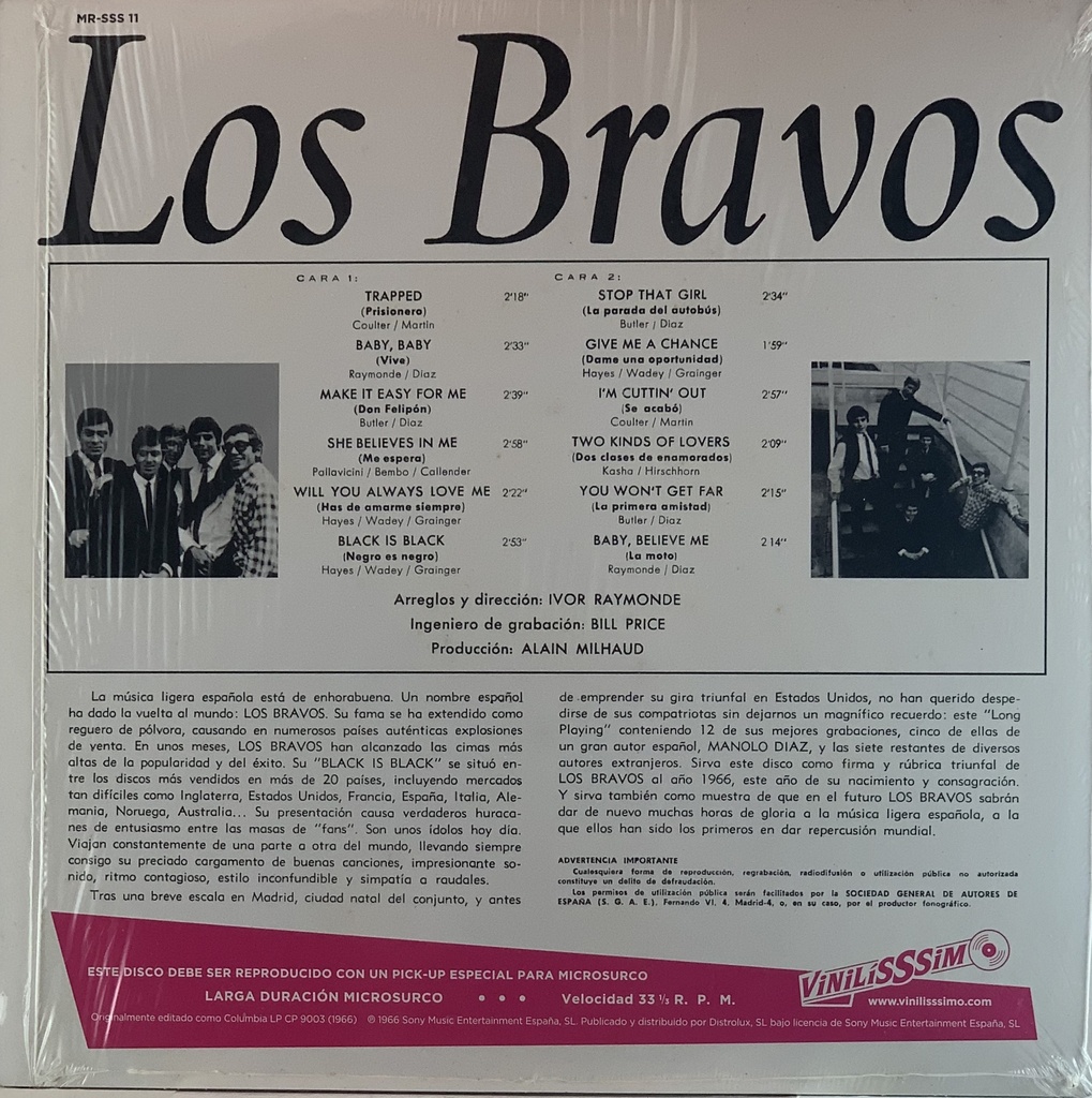 Los Bravos - Los Bravos (LP usado)