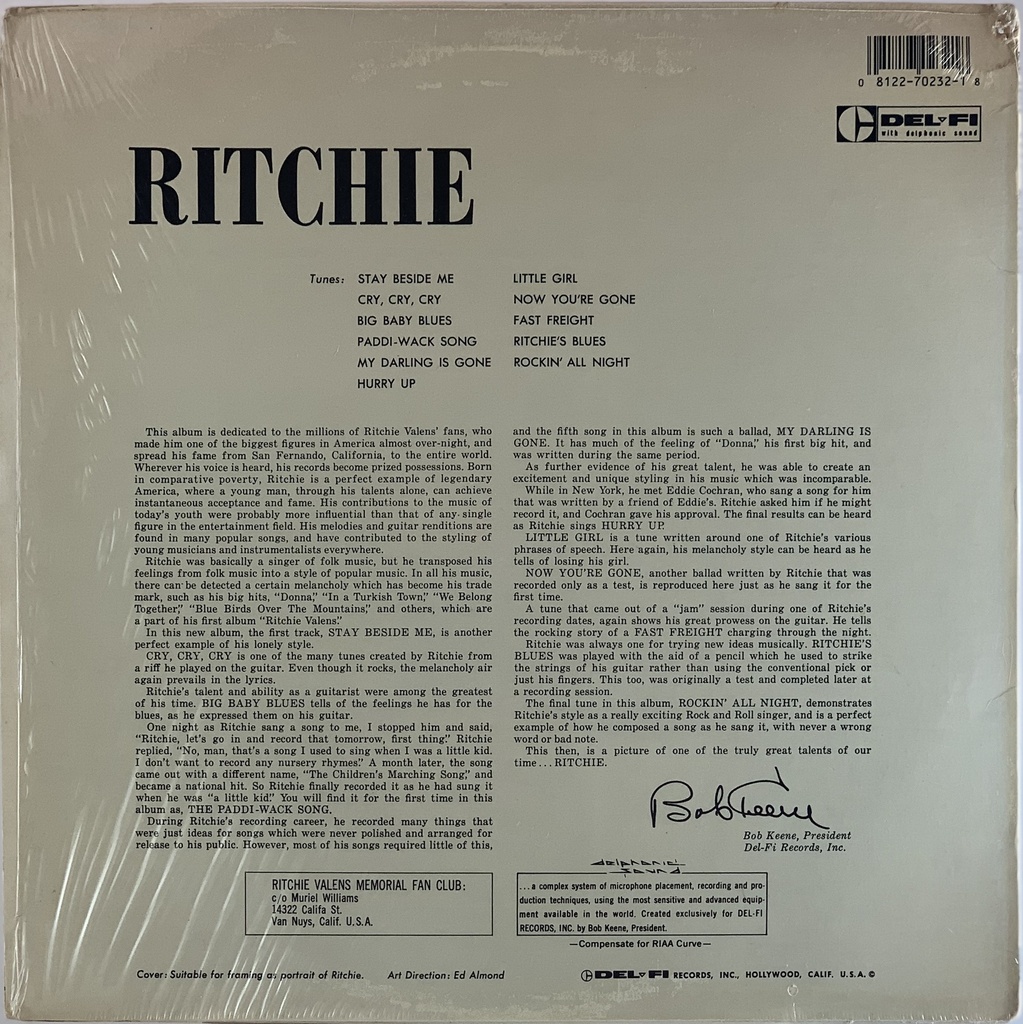 Ritchie Valens - Ritchie (LP usado)