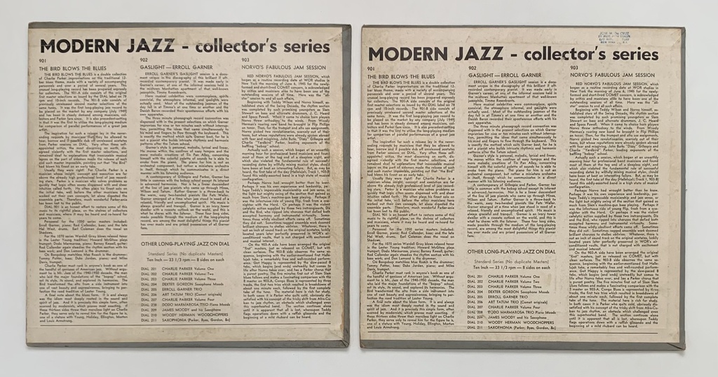 Charlie Parker/Red Norvo - Dial Collectors Jazz (combo 2 LPs)