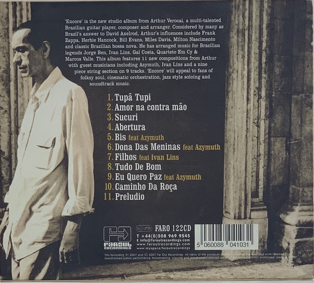 arthur verocai - 'Encore' (CD usado)