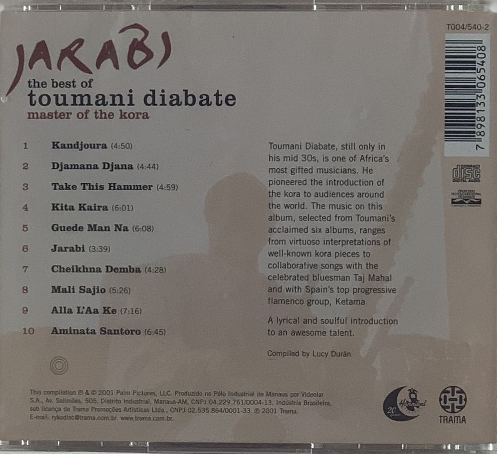 Toumani Diabate - Best Of "Master Of The Kora" (CD novo)