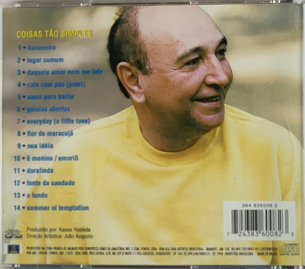 João Donato - Coisas tâo Simples (CD usado)