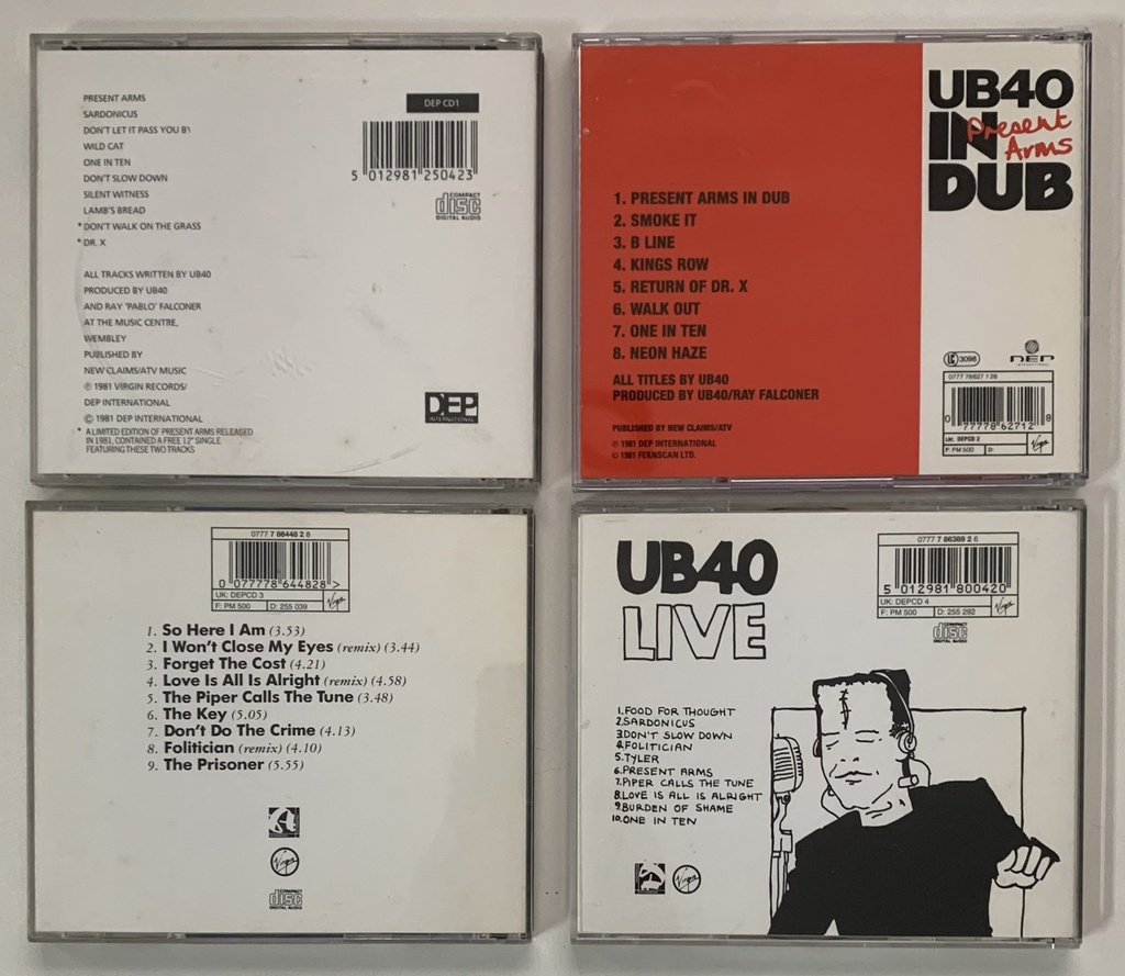 Combo - UB 40 (4 Cds usados)