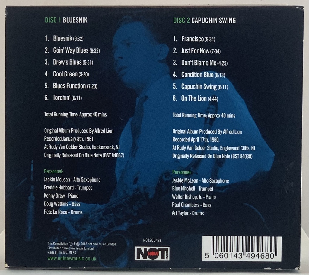 Jackie Mclean - Bluesnik (2CDs lacrado)