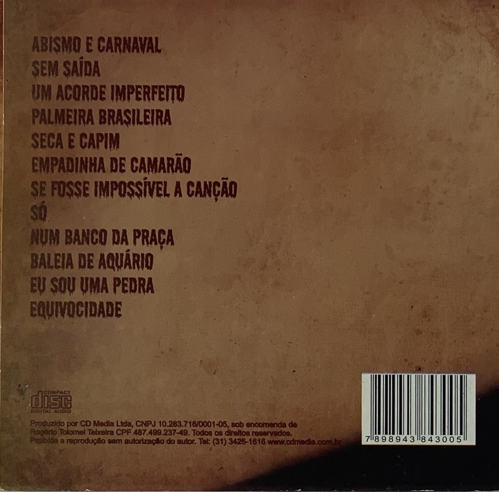 Rogerio Skylab - Abismo e Carnaval (CD usado)