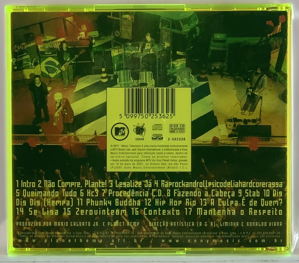 Planet Hemp - MTV ao Vivo (CD novo)