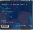 Steve Reich And Musicians – Live 1977 (CD usado)