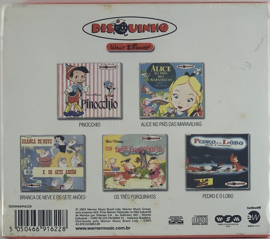 V/A - Disquinho/Box Especial/ 5 Histórias (5 CD "singles" lacrado)