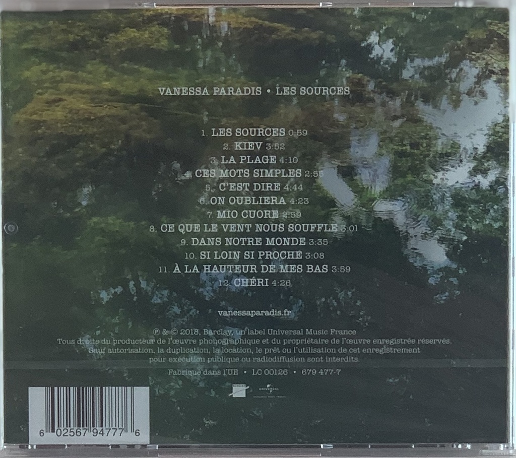 Vanessa Paradis – Les Sources (CD novo)