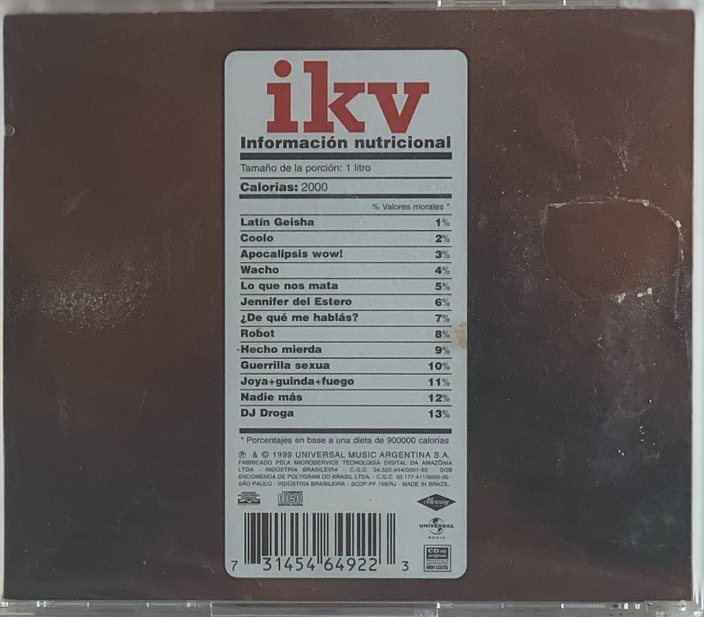 Illya Kuryaki & The Valderramas – Leche (CD novo)