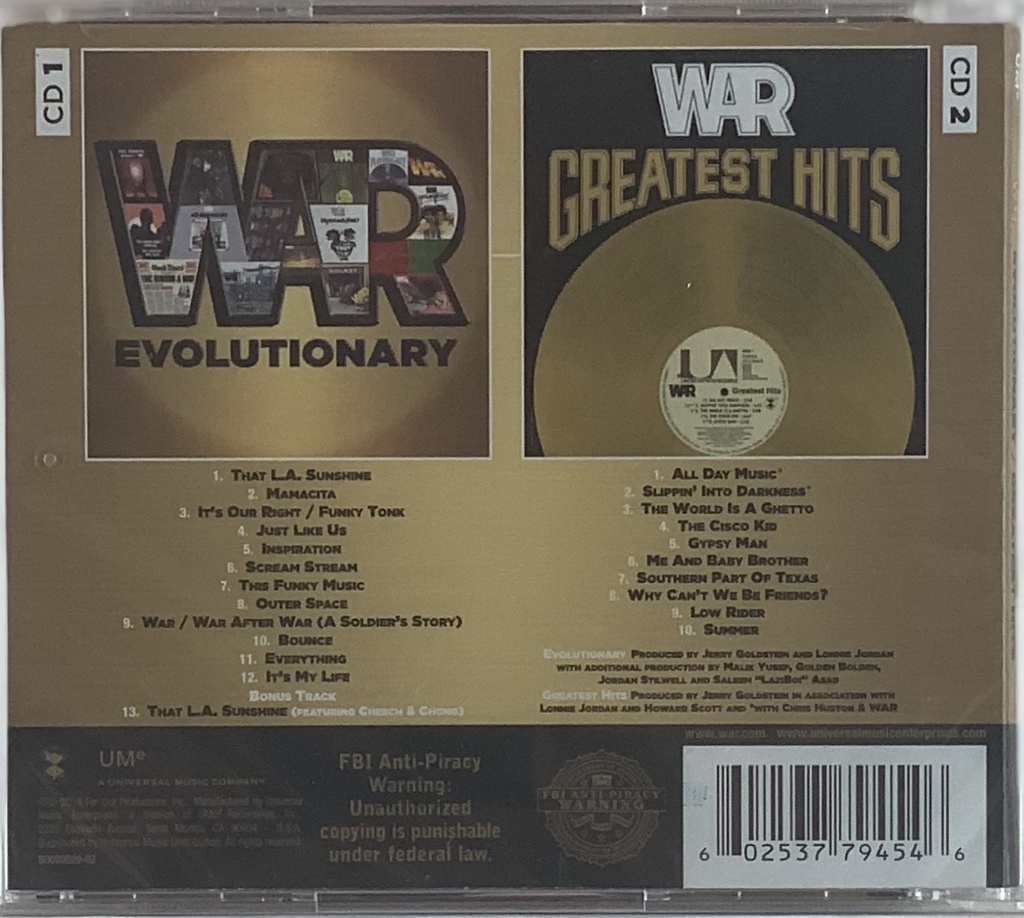 War – Evolutionary (2CDs novos)