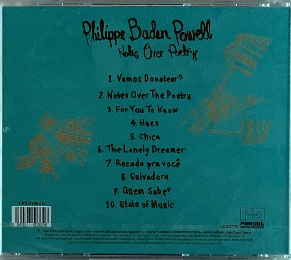 Philippe Baden Powell – Notes Over Poetry (CD novo)