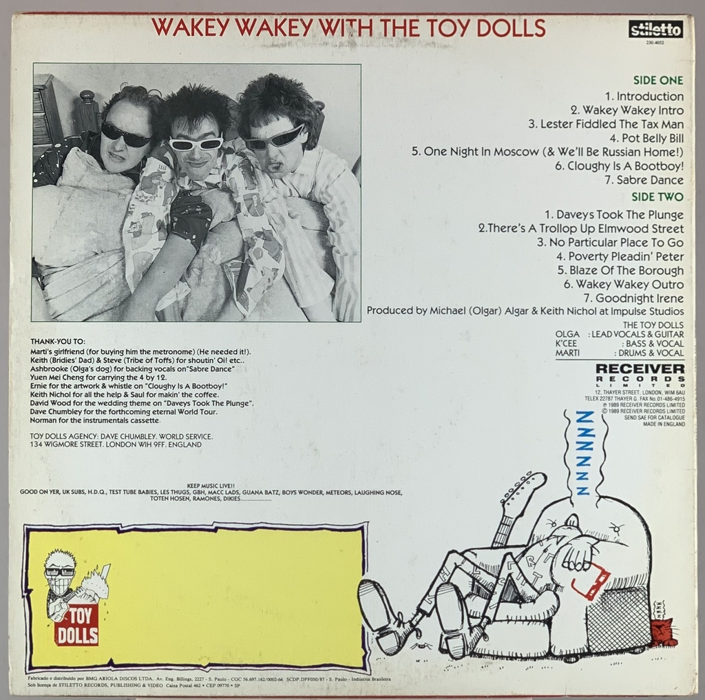 Toy Dolls - Wakey Wakey! (LP usado)