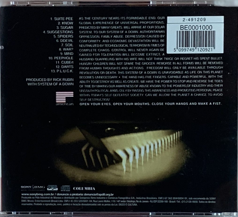 System Of A Down – System Of A Down (CD usado)