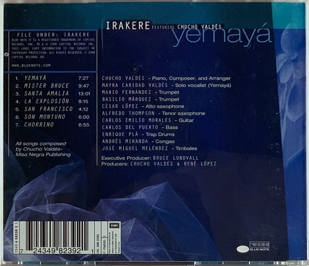 Irakere Featuring Chucho Valdés – Yemayá (CD usado)