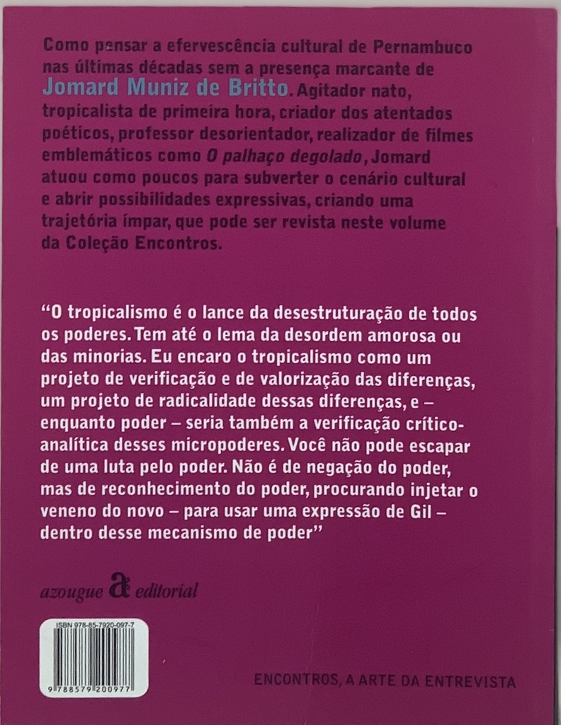 Encontros - Jomard Muniz de Brito (Livro novo)